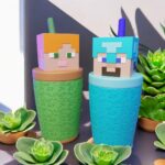 Vasos Milkshake Minecraft - 300ml - Imagen 2