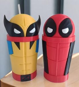 Vasos Milksake Deadpool & Wolverine - 300ml